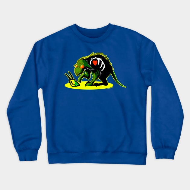 Chupacabra Buddy SWEET VERSION cryptid creepy cute monster Crewneck Sweatshirt by sandpaperdaisy